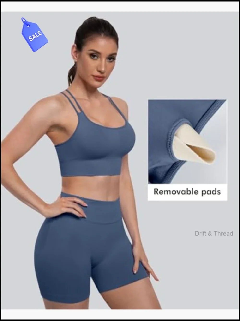 4 Pack Padded High Support Sports Bras Seamless Racerback Workout Yoga
